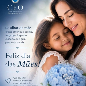 No olhar de mãe existe amor que acolhe, força que inspira e cuidado que transforma vidas todos os dias. 💙  Neste Dia das Mães, celebramos aquelas que iluminam caminhos com carinho, coragem e dedicação. ✨  Feliz Dia das Mães! 🌸