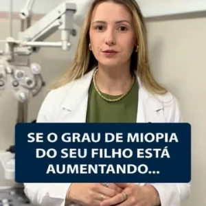 👁️ O grau de miopia do seu filho está aumentando? Isso merece atenção.  A miopia pode progredir durante a infância e a adolescência, e existem estratégias que podem ajudar no controle dessa progressão.  Uma delas é a Orto-K (ortoceratologia): lentes especiais utilizadas durante o sono, que remodelam temporariamente a córnea. Pela manhã, as lentes são retiradas, proporcionando boa visão ao longo do dia sem a necessidade de óculos ou lentes de contato convencionais.  Mas cada caso precisa ser avaliado individualmente. A indicação depende do grau, das características da córnea e da saúde ocular da criança, além de acompanhamento especializado.  💬 Percebeu que a miopia do seu filho está aumentando? Comente “ORTO-K” e converse conosco sobre as possibilidades para o controle da miopia.  Miopia em progressão merece atenção. 👁️✨  Dra. Grasiele Vasconcelos CRM-MG 79532