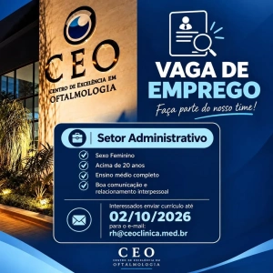 Estamos contratando   👉 Vaga para setor administrativo.   Se você se encaixa no perfil da vaga, envie seu currículo no e-mail: rh@ceoclinica.med.br  Pará de Minas, MG. Faça parte da equipe CEO!