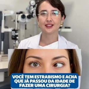 👁️ Você tem estrabismo e acha que já passou da idade de fazer uma cirurgia?  Essa é uma dúvida muito comum, mas a cirurgia de estrabismo não é exclusiva da infância. Adultos também podem ter indicação para o procedimento.  A cirurgia atua nos músculos responsáveis pelos movimentos dos olhos, buscando melhorar o alinhamento ocular. Porém, cada caso precisa ser avaliado individualmente, considerando o tipo e o ângulo do desvio, os sintomas e o histórico do paciente.  No CEO — Centro de Excelência em Oftalmologia, você encontra avaliação especializada para entender qual tratamento é mais adequado para o seu caso. 💙  💬 Quer saber mais sobre a cirurgia? Comente “ESTRABISMO” aqui embaixo.  Dra. Larah Kian CRM-MG 65646 RQE 40891